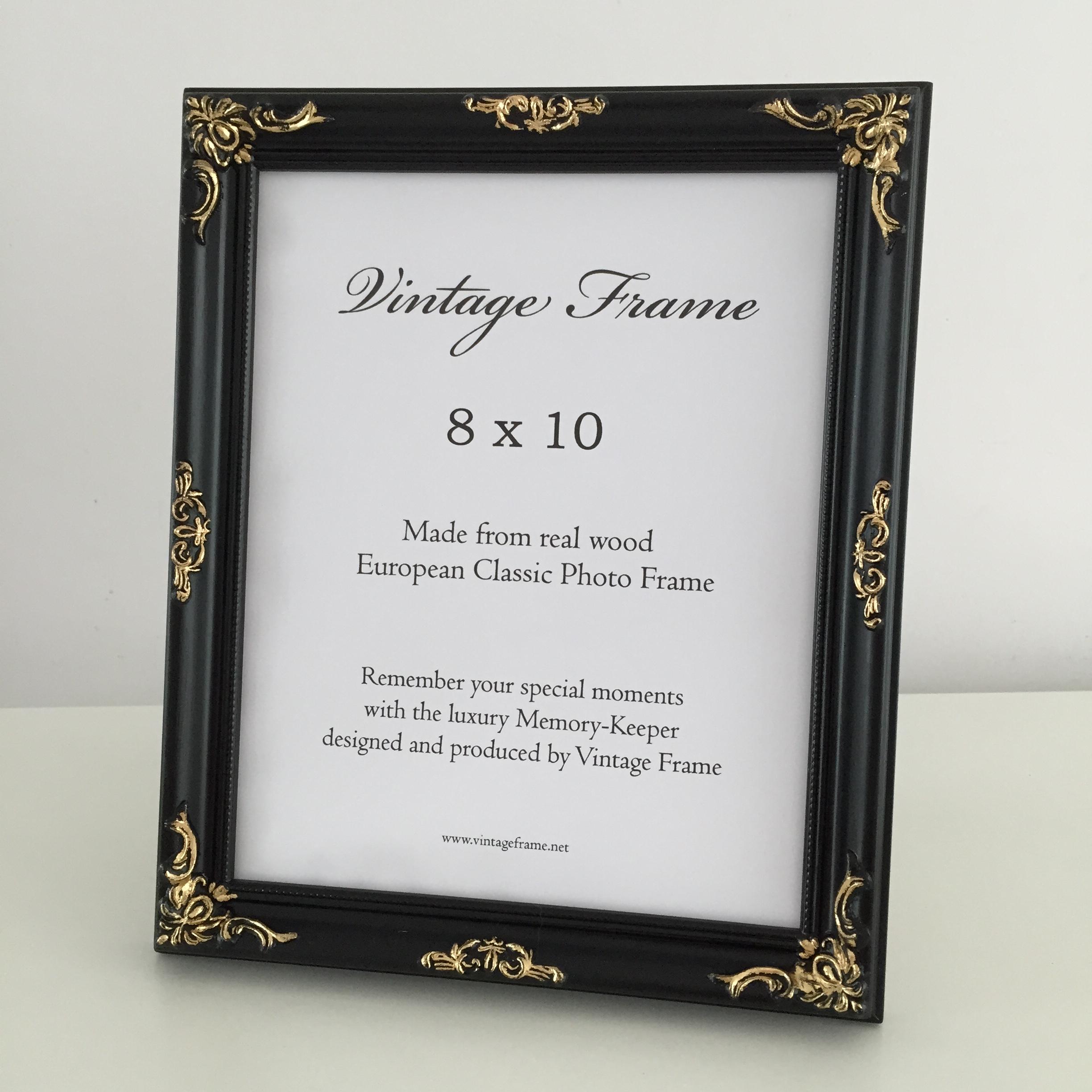 หลุยส์ยุโรป ขนาด 8x10 นิ้ว สีดำปัดทอง