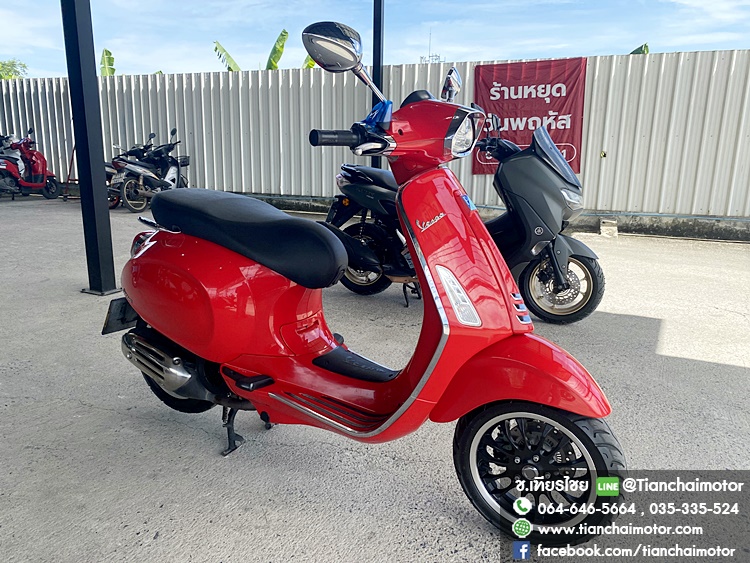 ★ฟรีดาวน์★VESPA SPRINT125IGET ABS ปี66 สีแดง ชุดสีสวยเป๊ะ วิ่งเพียง 9900 กิโล เครื่องเดิมดี ขับขี่คล่องตัว ราคา 79,900