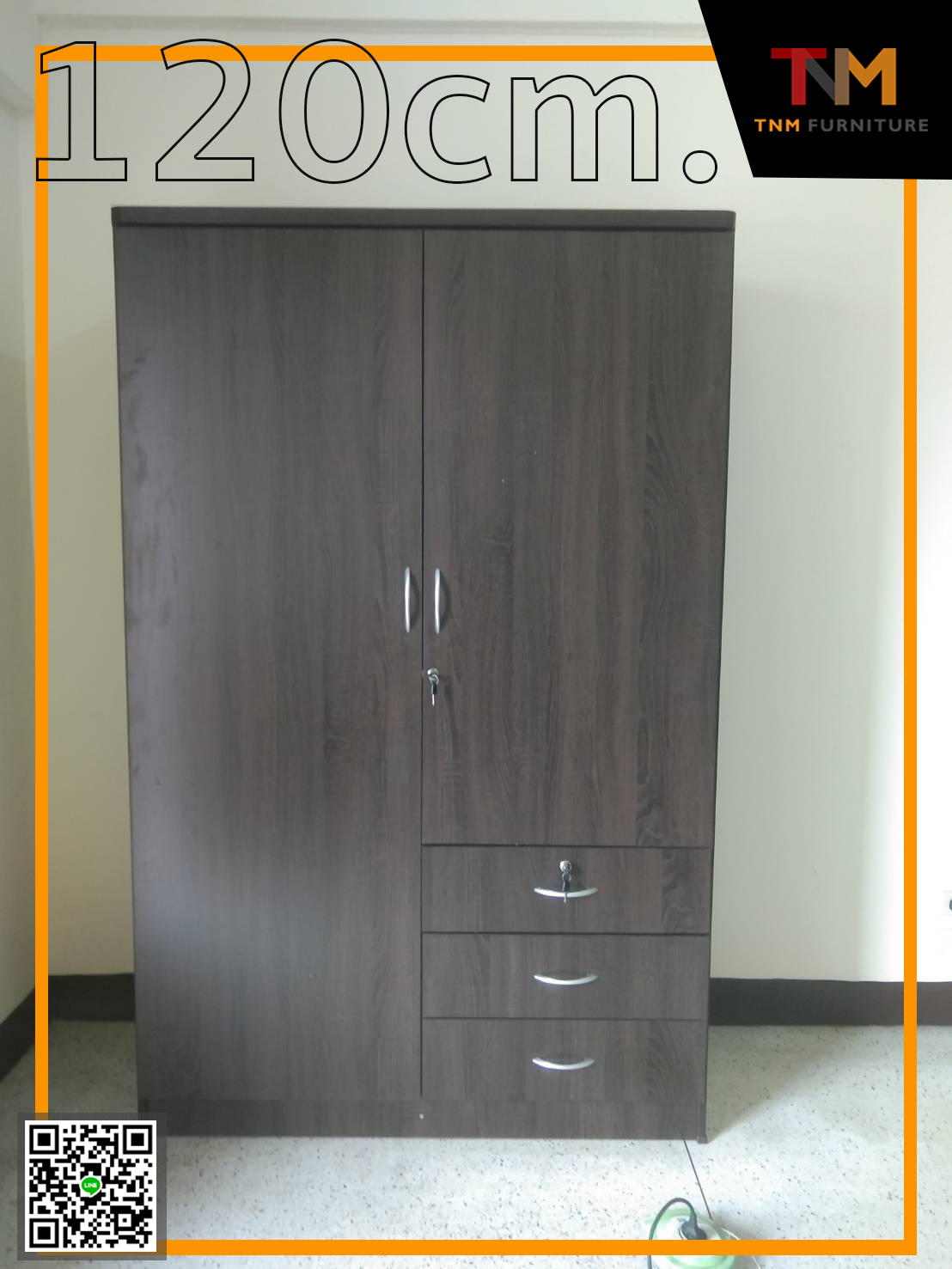 ตู้เสื้อผ้า 4ฟุต 3ลิ้นชัก (Standard Series)