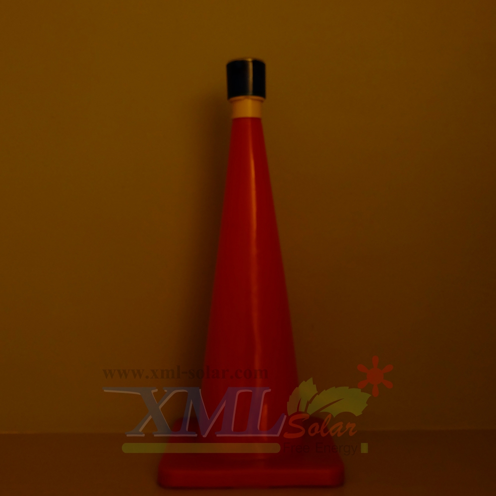 ไฟเตือนกรวยจราจร ฉุกเฉิน พลังงานเเสงอาทิตย์ (เเสง : สีน้ำเงิน)