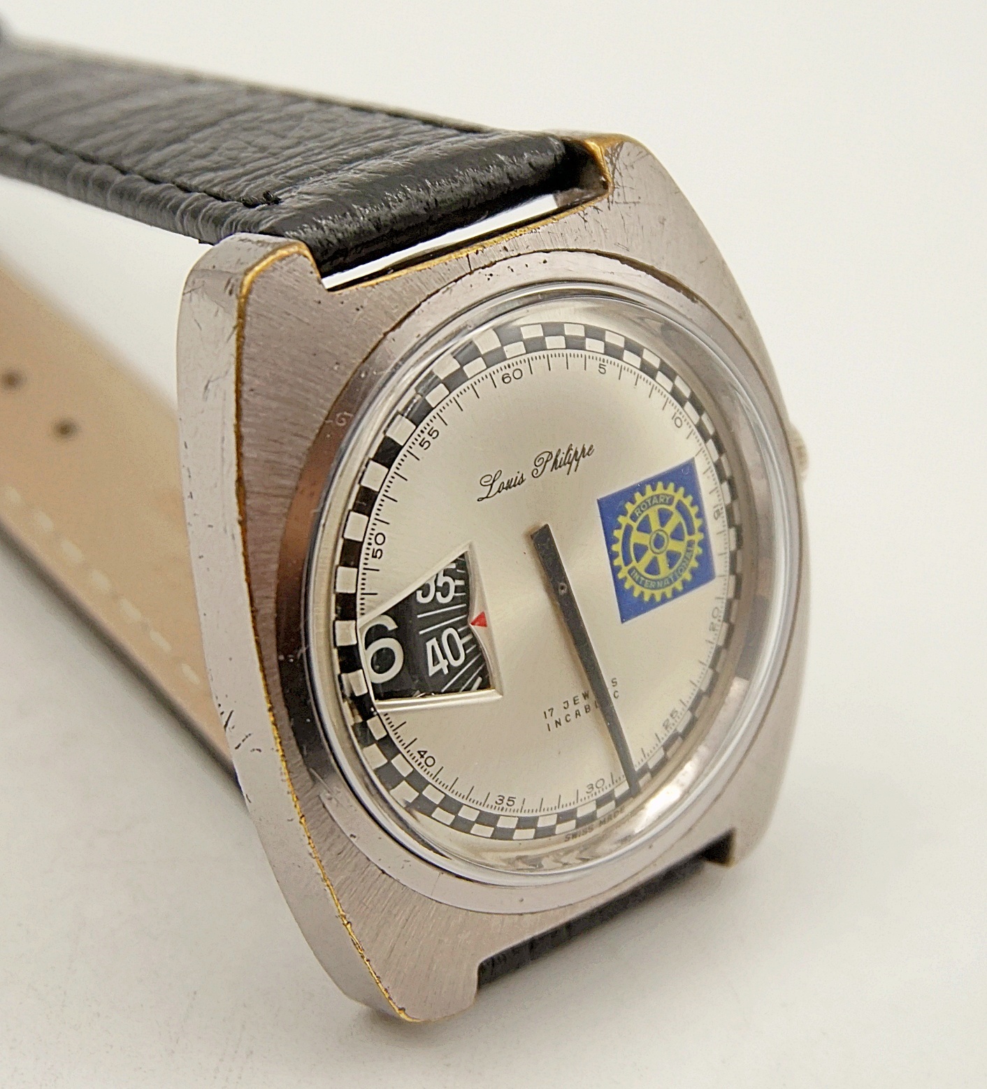 นาฬิกาเก่า LOUIS PHILIPPE ไขลานชั่วโมงกระโดด (Jump Hour)