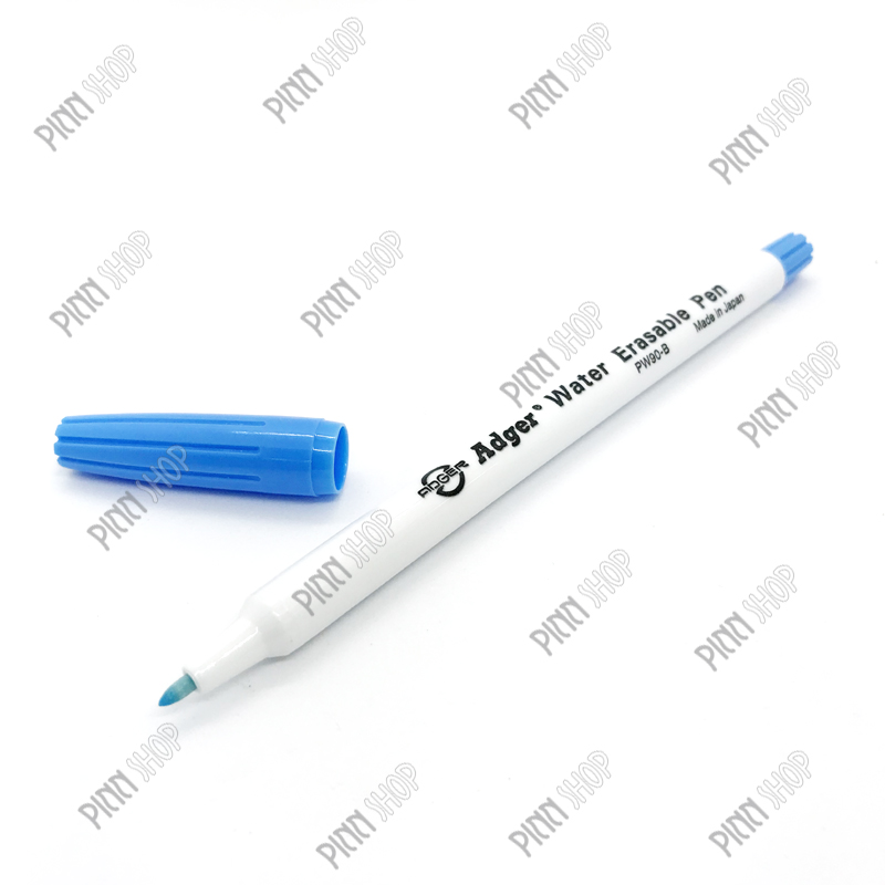 ปากกาแต้มผ้าสีฟ้า หัวเล็ก