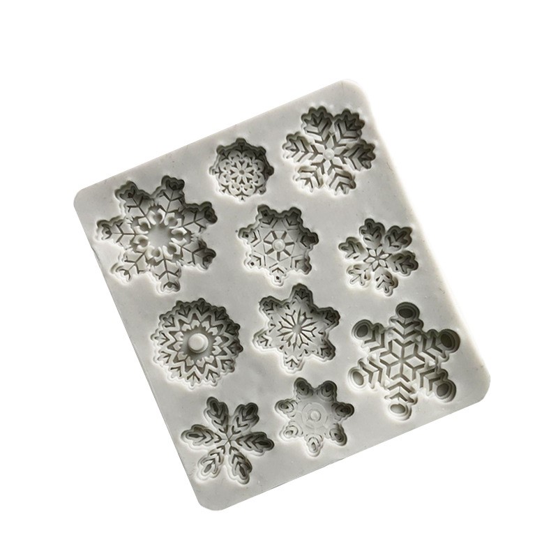 แม่พิมพ์ ซิลิโคน สำหรับทำฟองดองท์ กัมเพส snow