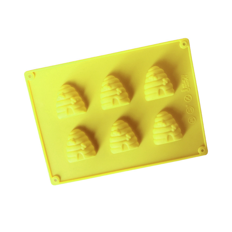 โมล(Mold) แม่พิมพ์ซิลิโคน ทำวุ้น ขนม สบู่ งานdiy รูปรังผึ้ง 6 ช่อง ( 30 G.)
