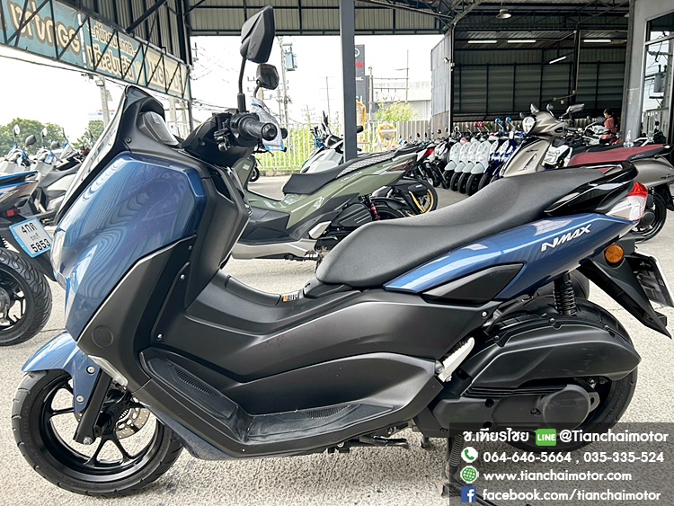 ★ฟรีดาวน์★N-MAX ปี 66 สีน้ำเงิน วิ่งน้อย ขับขี่นิ่มๆ เครื่องเดิมๆ ดอกยางแน่น เครื่องดี ศูนย์ดี ตัวรถพร้อมใช้งาน ราคา 77,500