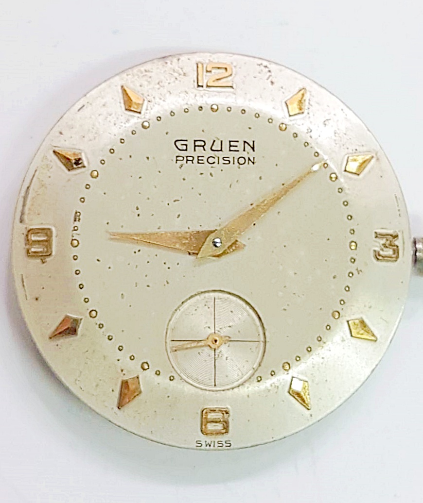 นาฬิกาเก่า GRUEN ไขลานสองเข็มครึ่ง