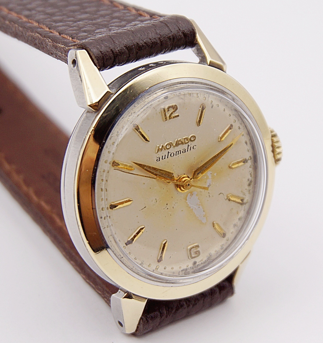 นาฬิกาเก่า MOVADO ออโตเมติกครึ่งรอบ