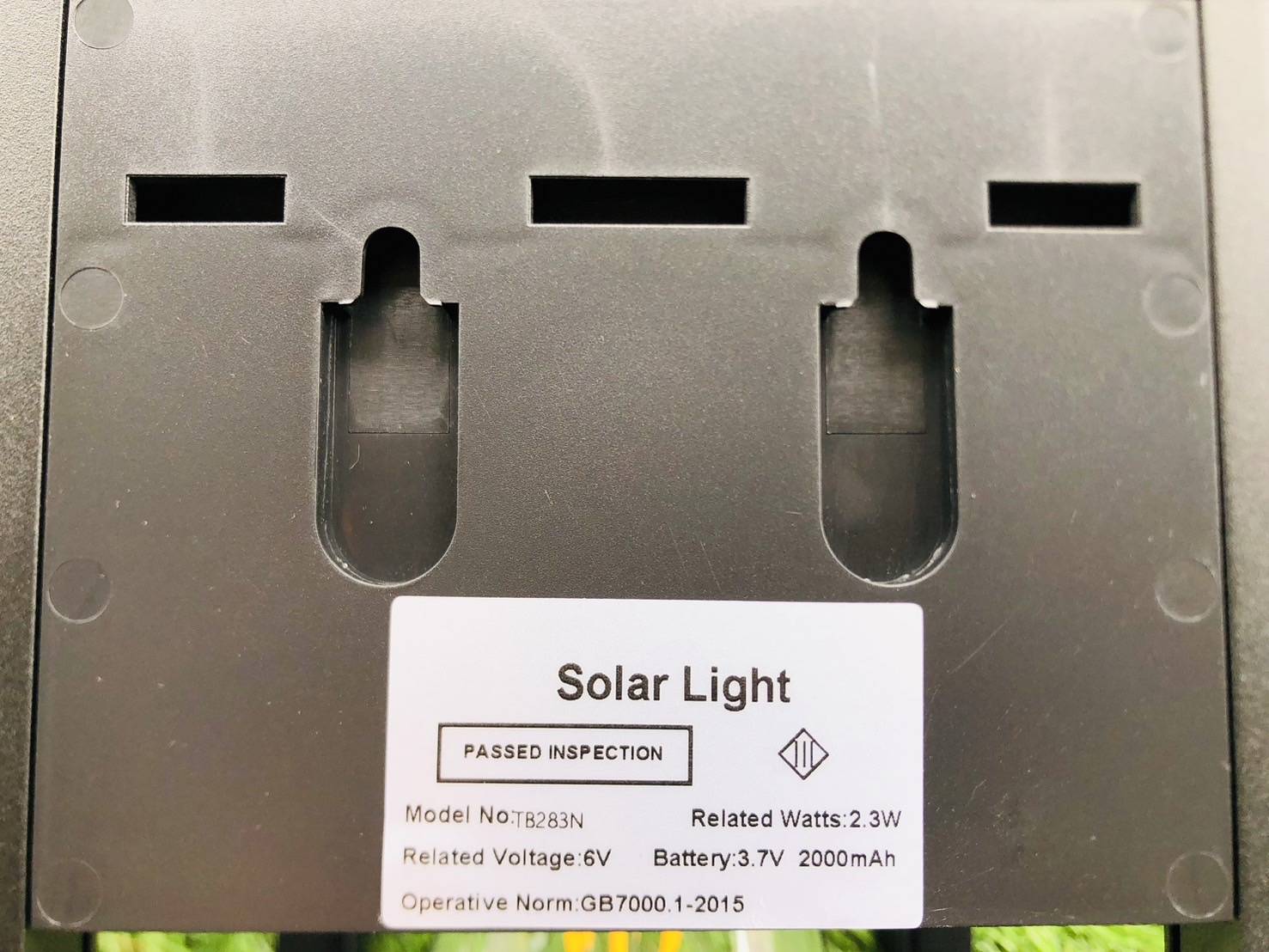 โคมไฟติดผนังโซล่าเซลล์ หลอดไส้ รุ่น TB-283 (แสง : เหลืองวอมไวท์)