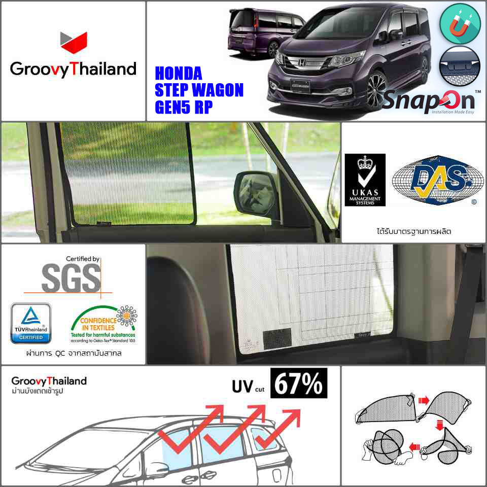HONDA STEP WAGON Gen5 RP (SnapOn - 6 pcs)