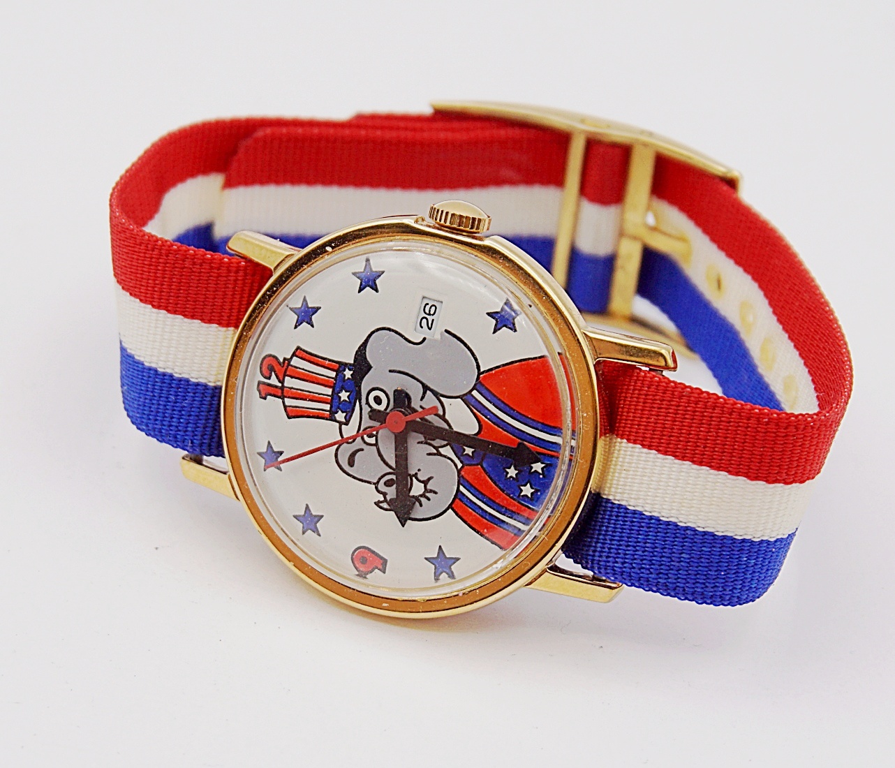 นาฬิกาเก่า REPUBLICAN ELEPHANT ไขลาน