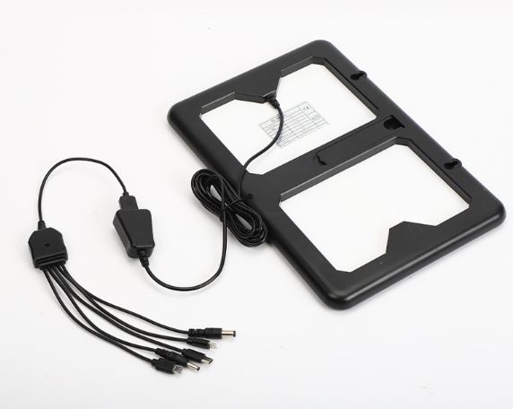 แผงโซลาร์เซลล์ แผงชาร์จพลังงานแสงอาทิตย์แบบพกพา พร้อมสาย USB