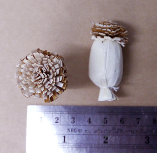 ก้านไม้งา 10" + ดอกไม้ดูดน้ำหอม 5 ช่อ (ดอกไม้ 4 ดอก/ช่อ)