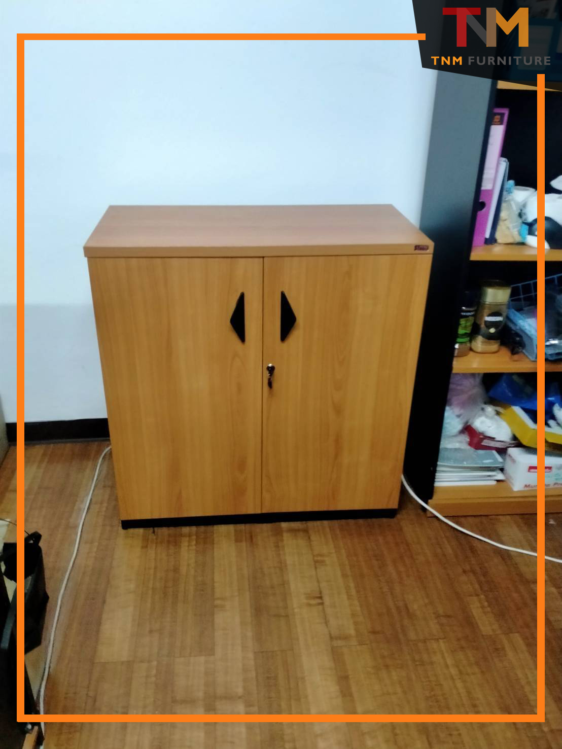 ตู้เอกสารสำนักงาน 2บานเปิด(เตี้ย) ST-080-LD