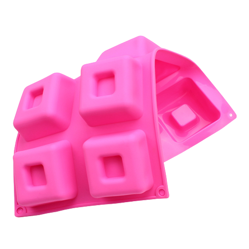 โมล(Mold) แม่พิมพ์ซิลิโคน ทำวุ้น ขนม สบู่ งานdiy รูปสี่เหลี่ยม 8 ช่อง (น้ำหนักสบู่ : 90 G.)