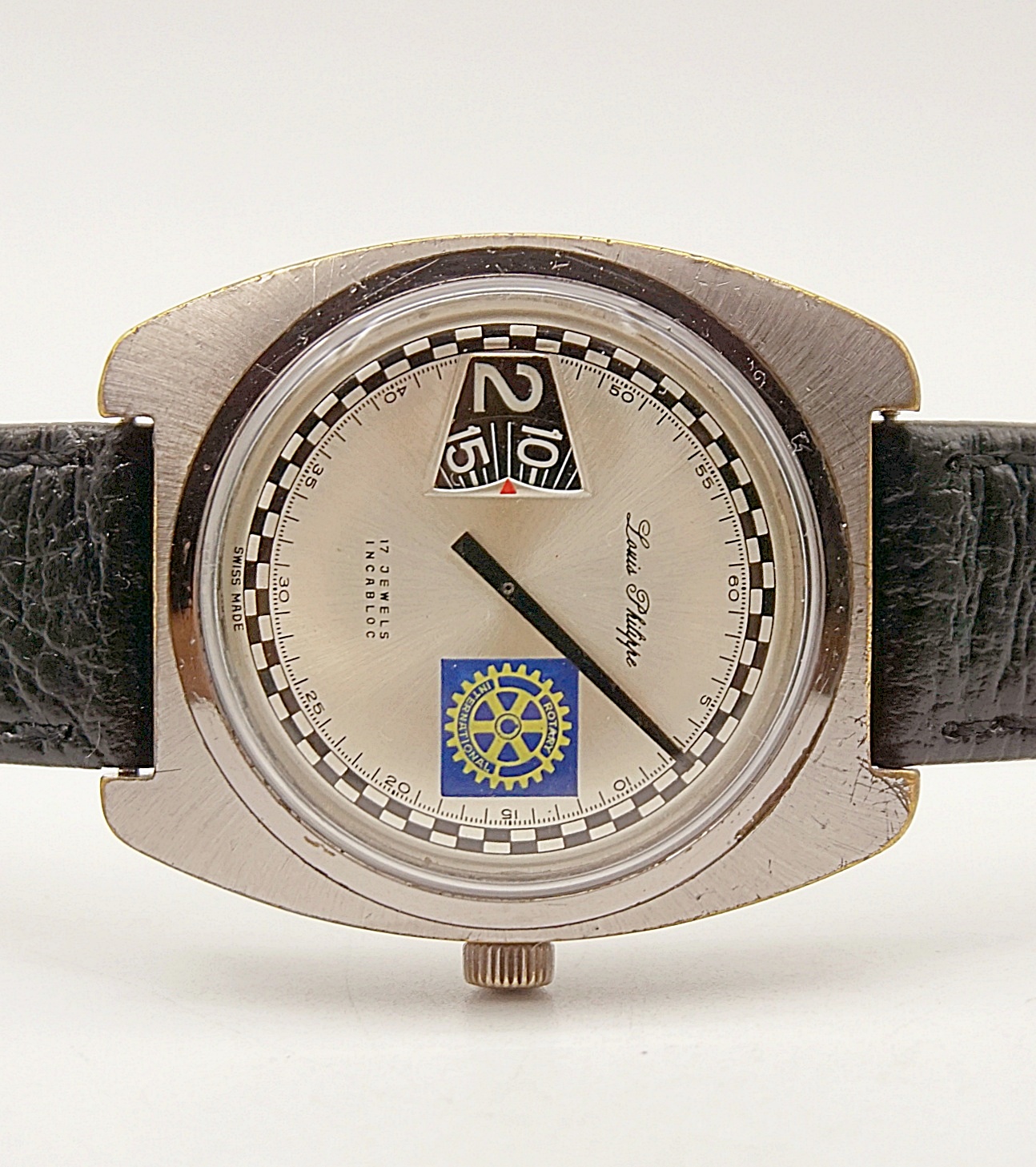 นาฬิกาเก่า LOUIS PHILIPPE ไขลานชั่วโมงกระโดด (Jump Hour)