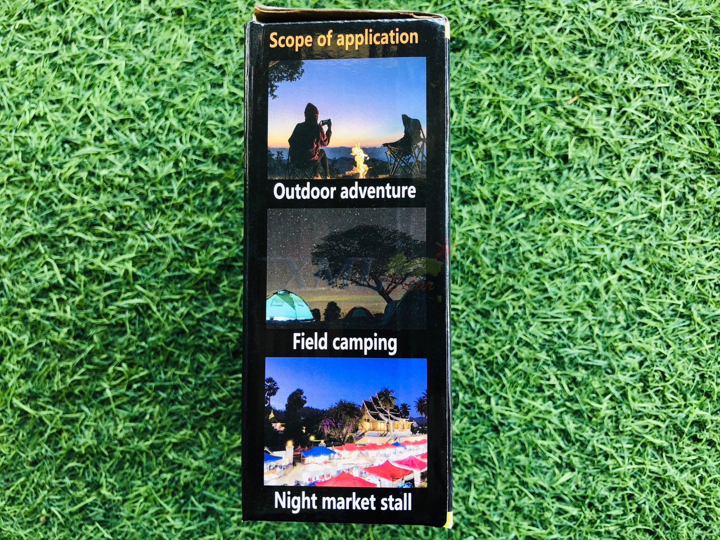 โคมไฟพกพาโซล่าเซลล์ 1800 Lumen รุ่น MD-SL-D6-200W-ORG (เปิดได้ 3 แสง)