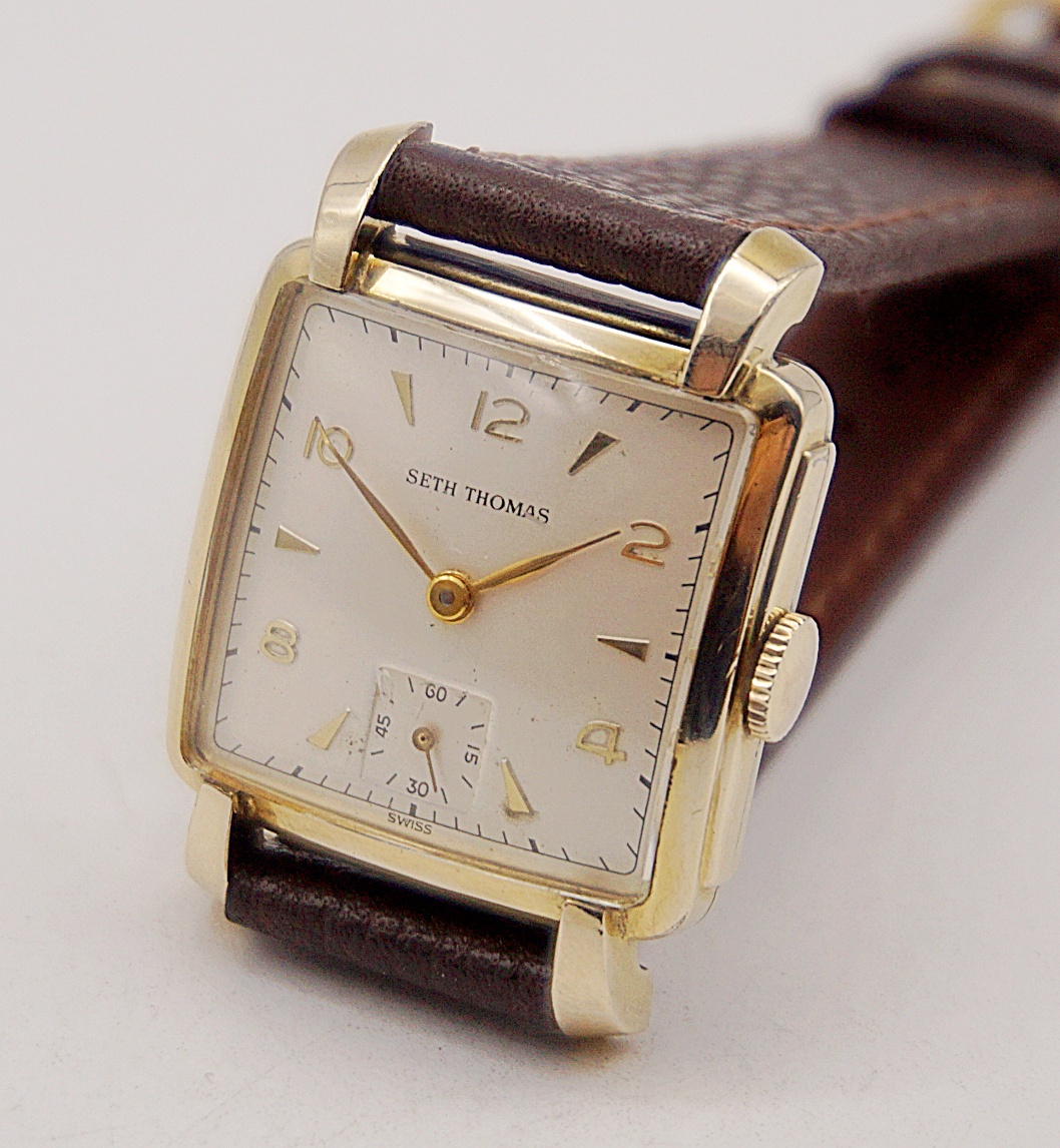 นาฬิกาเก่า SETH THOMAS ไขลานสองเข็มครึ่ง