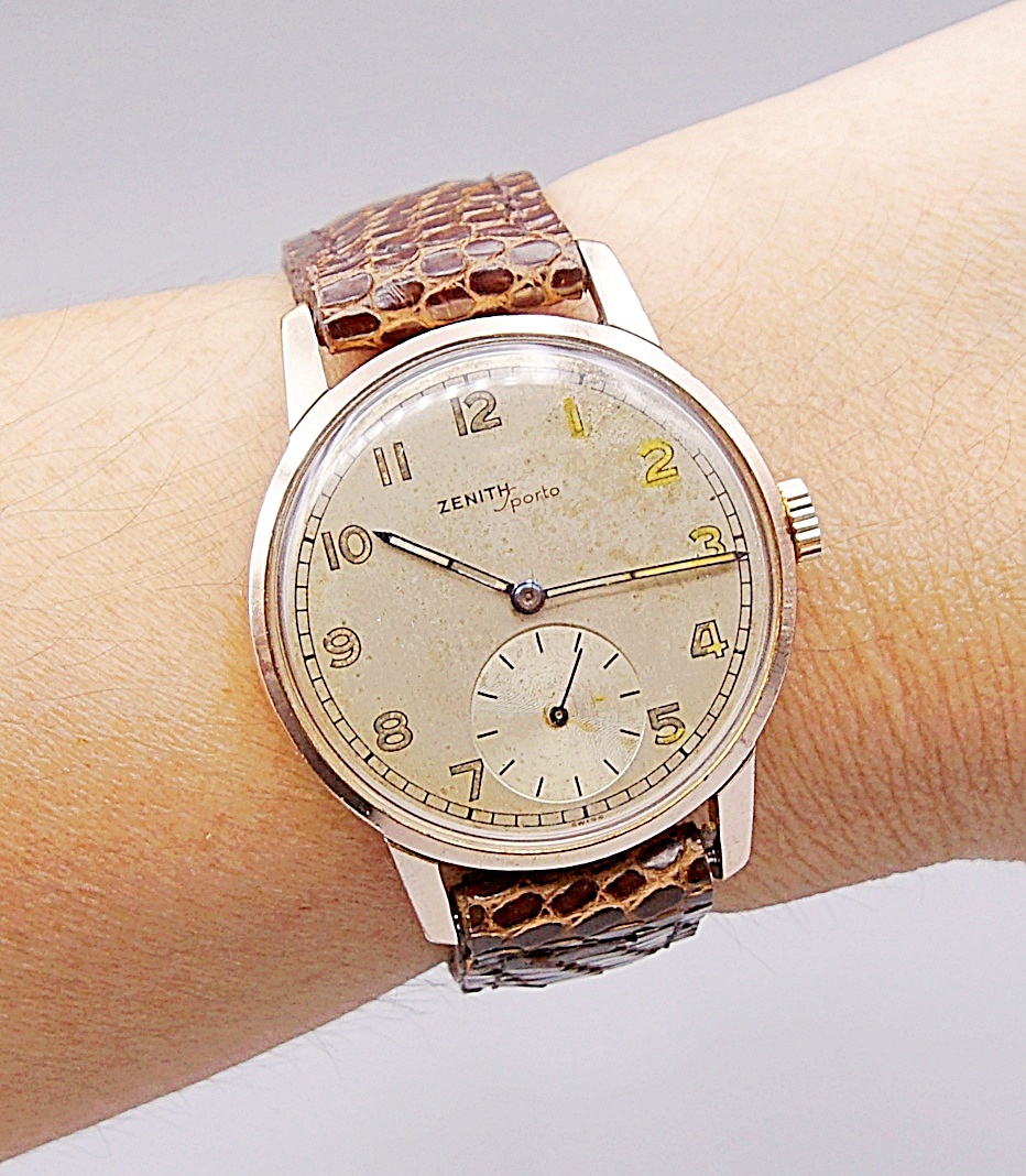 นาฬิกาเก่า ZENITH ไขลานสองเข็มครึ่ง