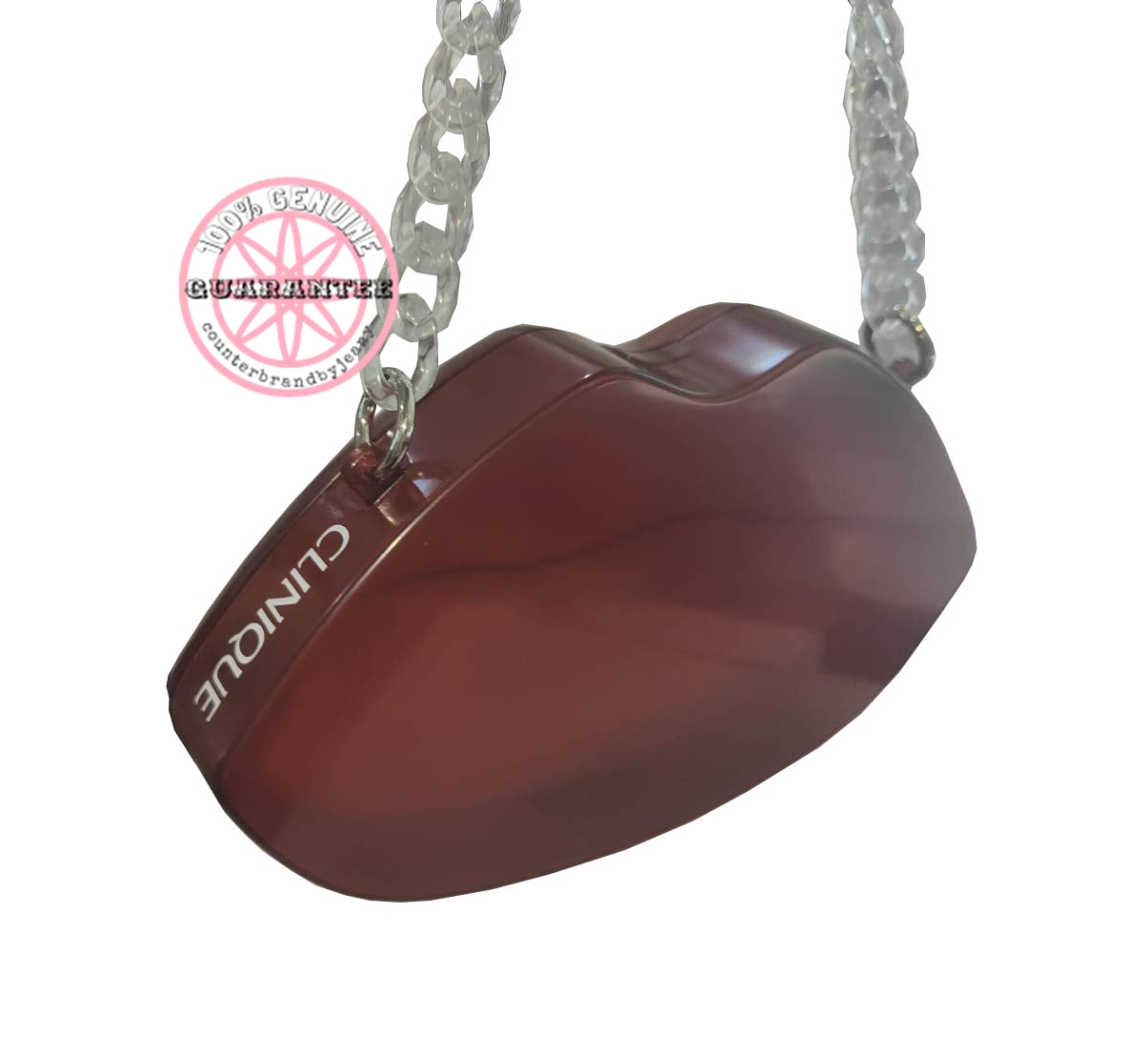 กระเป๋าสะพาย ทรงกล่องพลาสติก CLINIQUE Black Honey Lip Clutch (พร้อมส่ง)