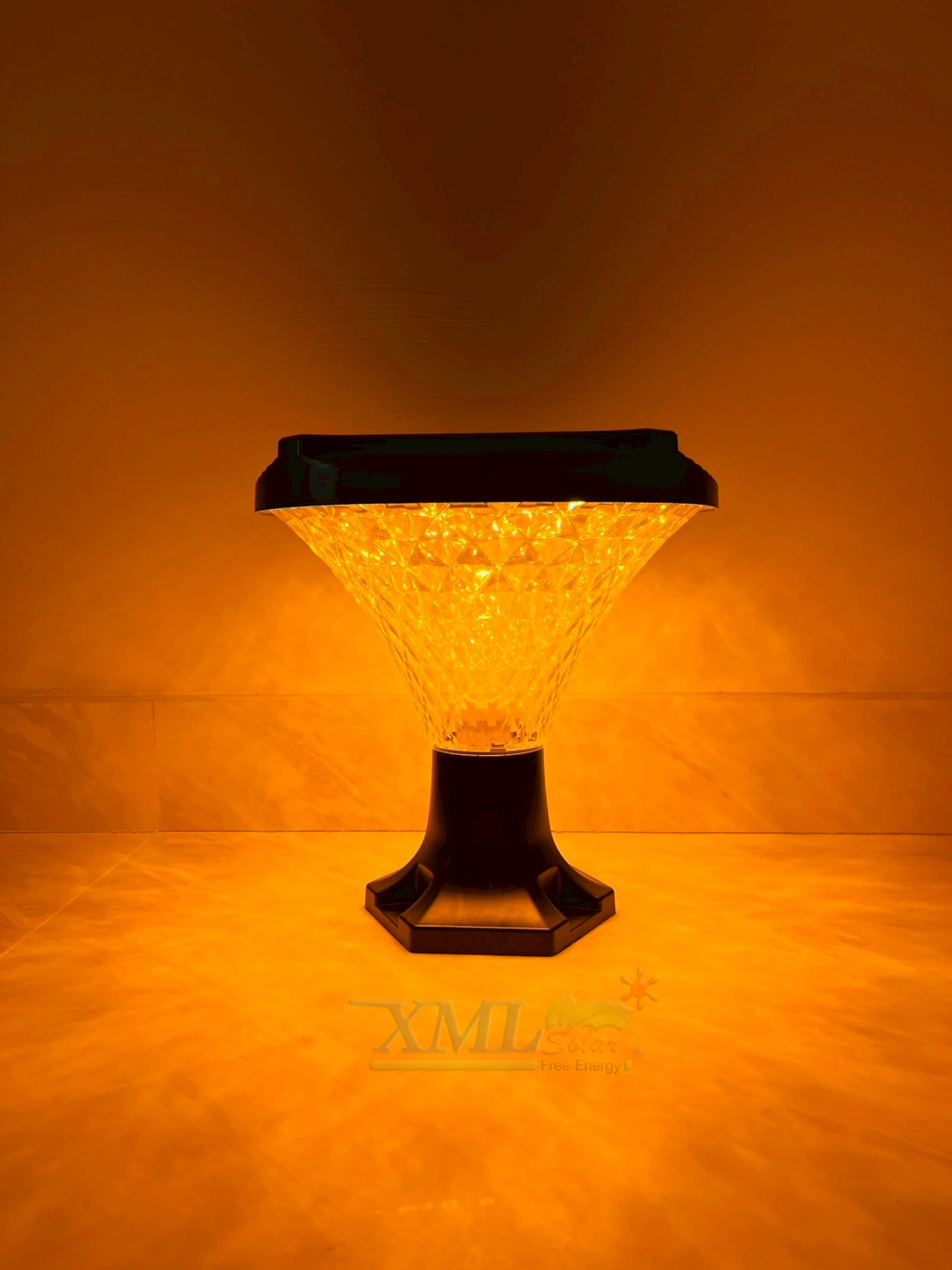 โคมไฟหัวเสาโซล่าเซลล์ รุ่น JD-X29 (เปิดได้ 3 แสง)