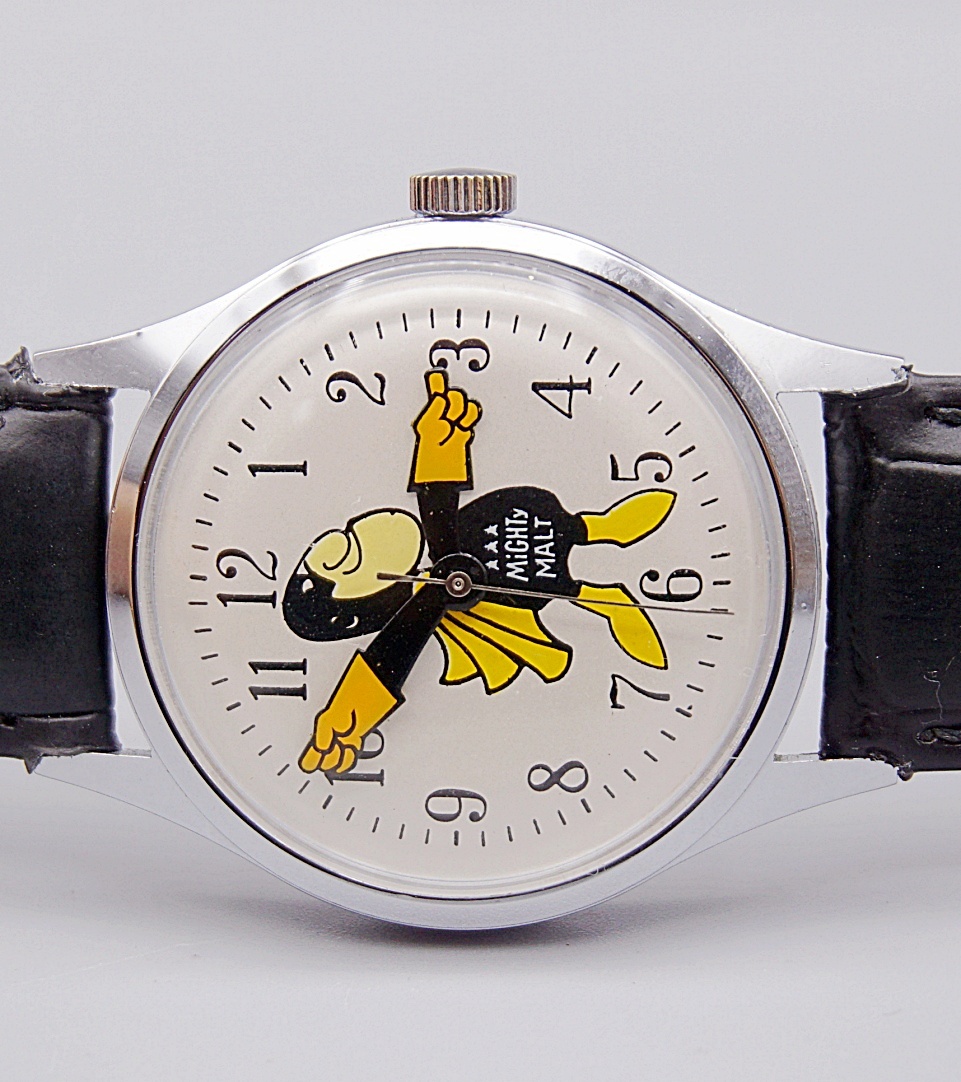 นาฬิกาเก่า MIGHTY MALT BY HELBROS ไขลาน