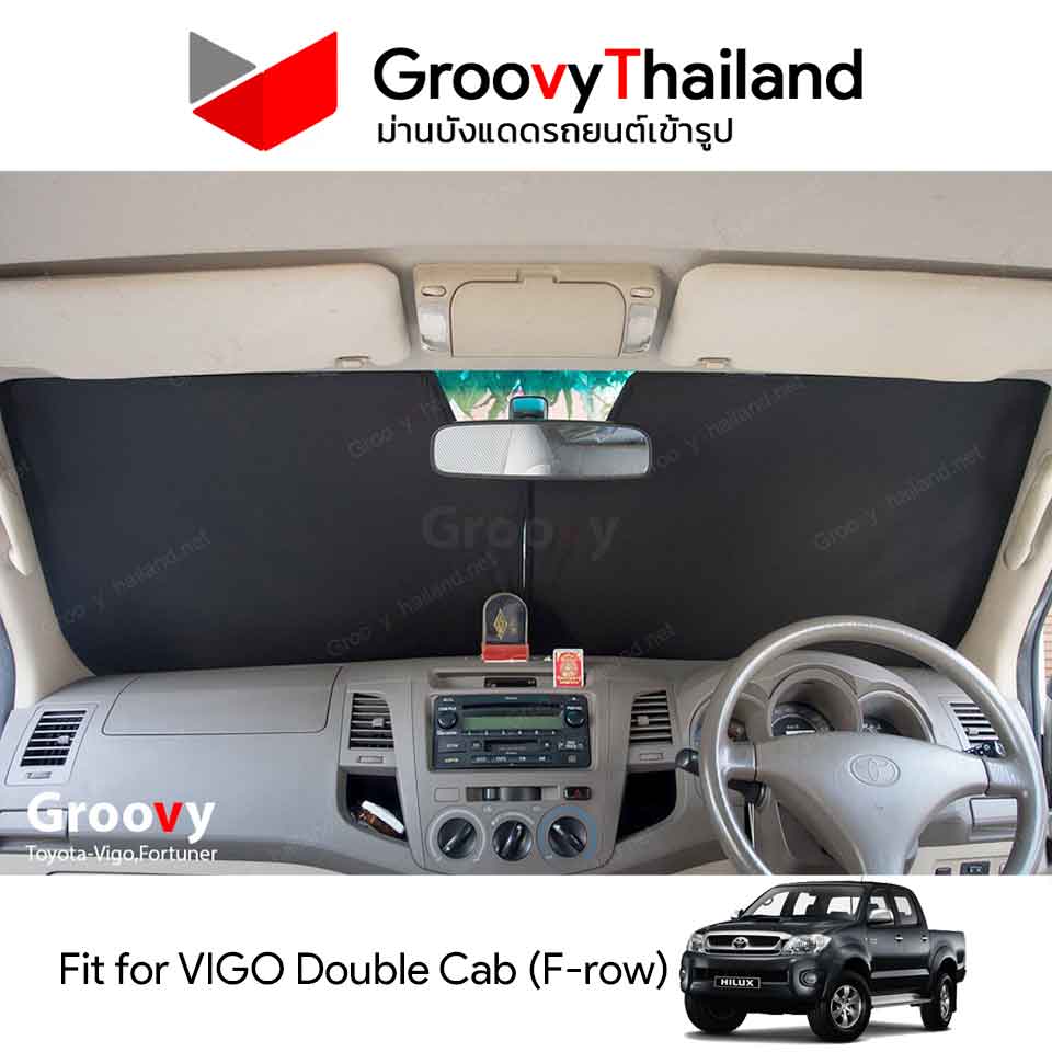 ม่านหน้า TOYOTA VIGO D-CAB F-row (1 pcs)