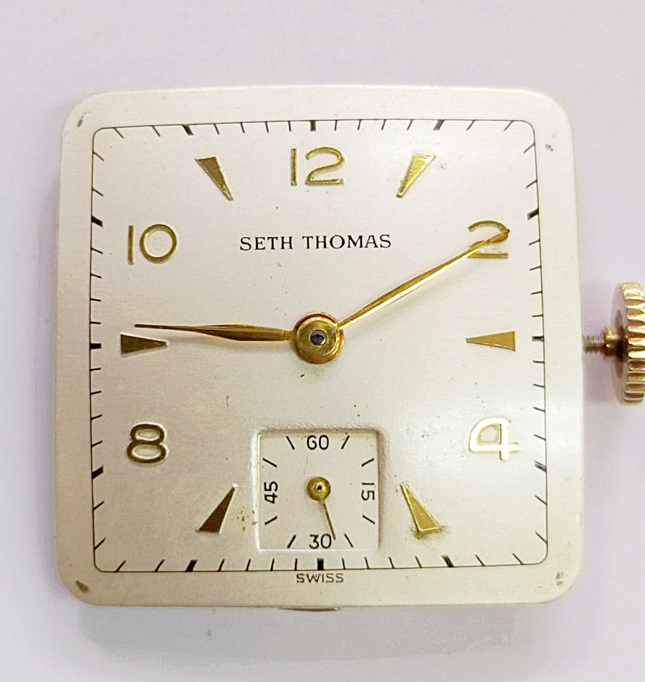 นาฬิกาเก่า SETH THOMAS ไขลานสองเข็มครึ่ง