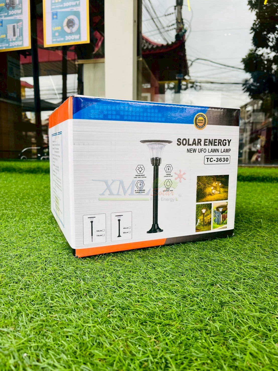 โคมไฟตั้งพื้นโซล่าเซลล์ รุ่น TC-3630 (เปิดได้ 2 แสง)