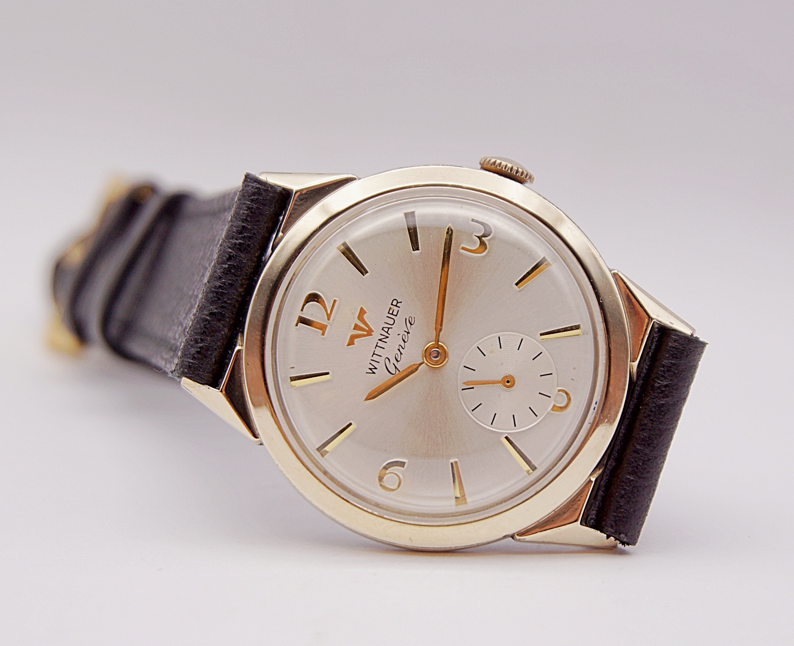 นาฬิกาเก่า WITTNAUER BY LONGINES ไขลานสองเข็มครึ่ง