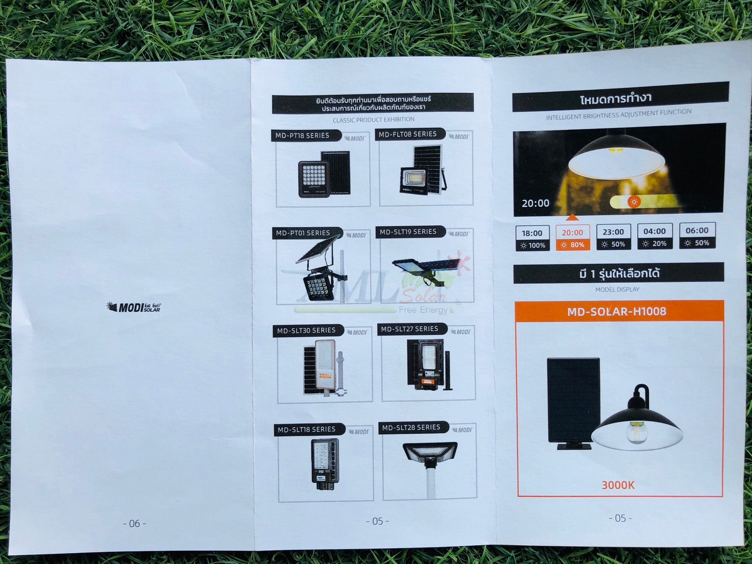 โคมไฟโซล่าเซลล์ ติดเพดาน รุ่นโคมวินเทจ 150 Lumen (แสง เหลืองวอมไวท์)