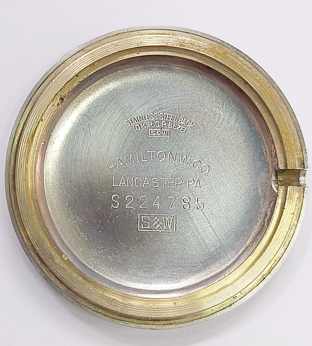 นาฬิกาเก่า HAMILTON ไขลานสองเข็มครึ่ง