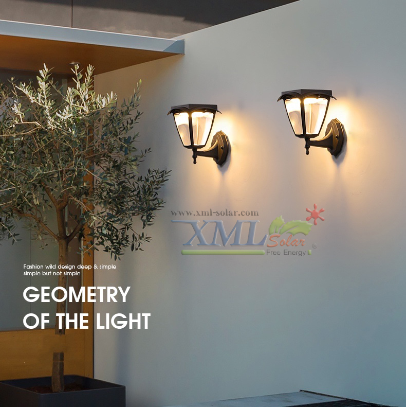 โคมไฟกิ่งโซล่าเซลล์ สไตล์ยุโรป (เเสง : ขาว + เหลืองวอมไวท์)