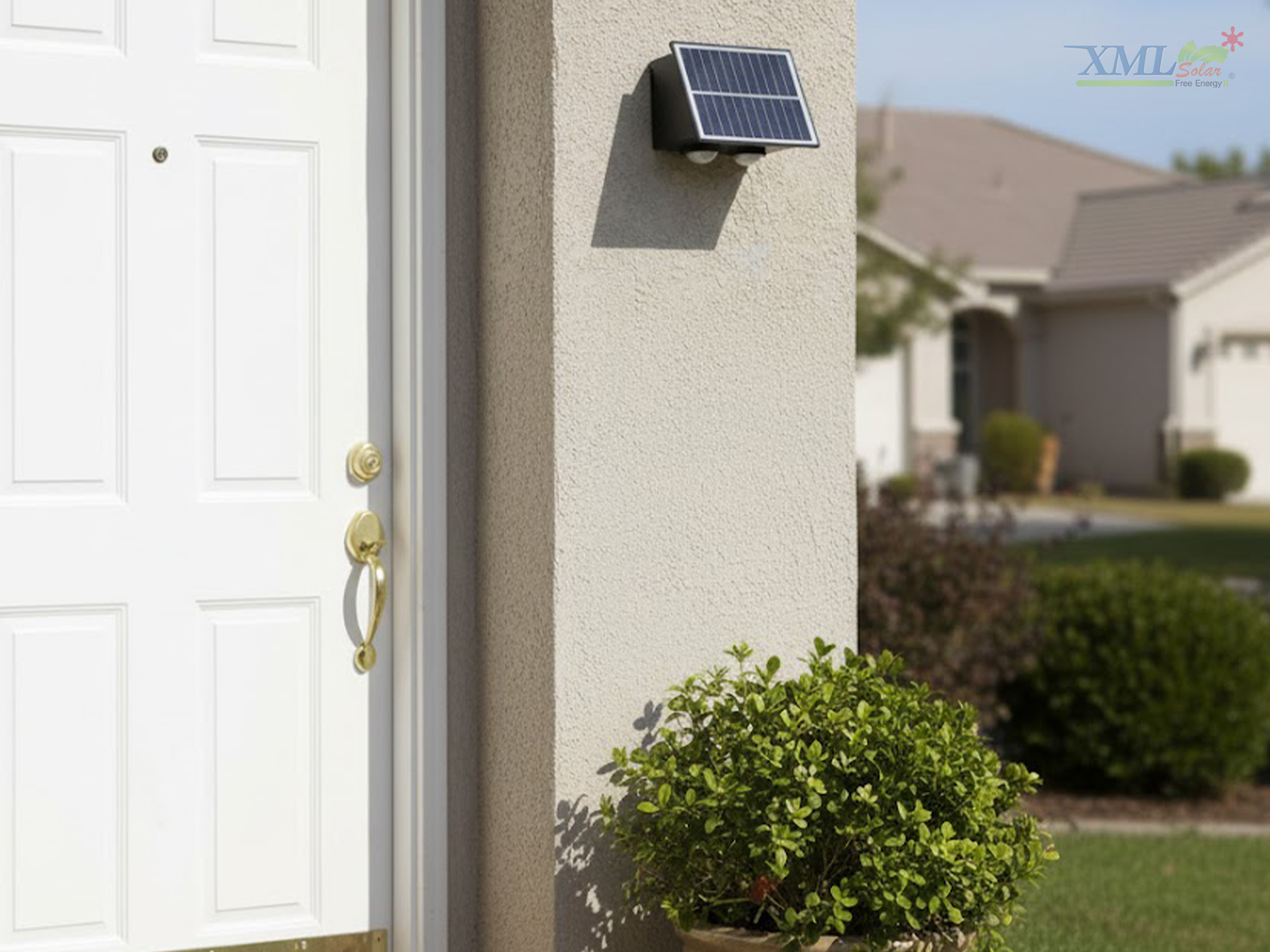 โคมไฟผนังโซล่าเซลล์ LED ส่องบน-ล่าง รุ่นใหม่!