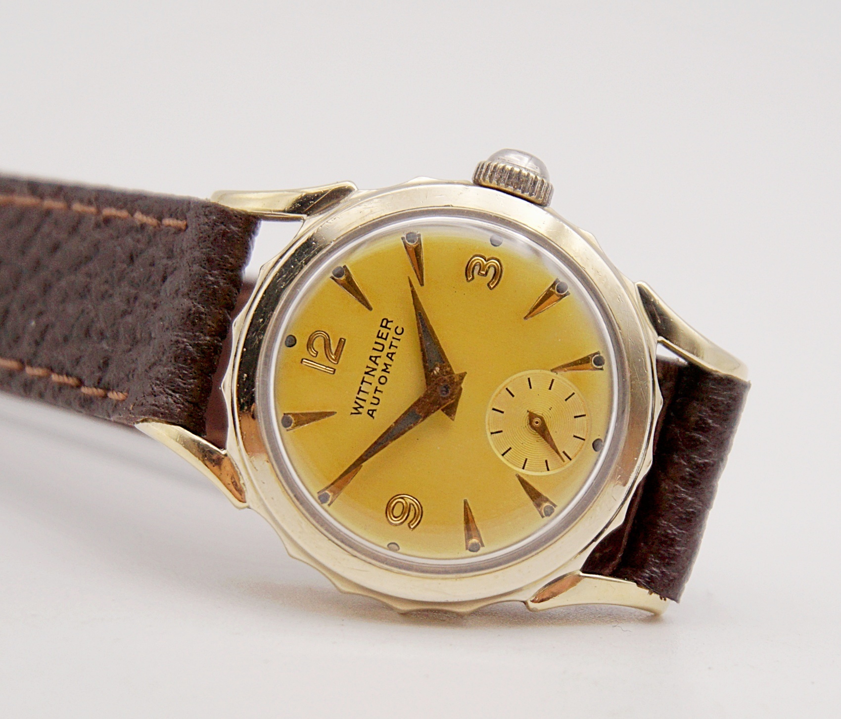 นาฬิกาเก่า WITTNAUER BY LONGINES ออโตเมติกสองเข็มครึ่ง (นาฬิกาผู้หญิง)