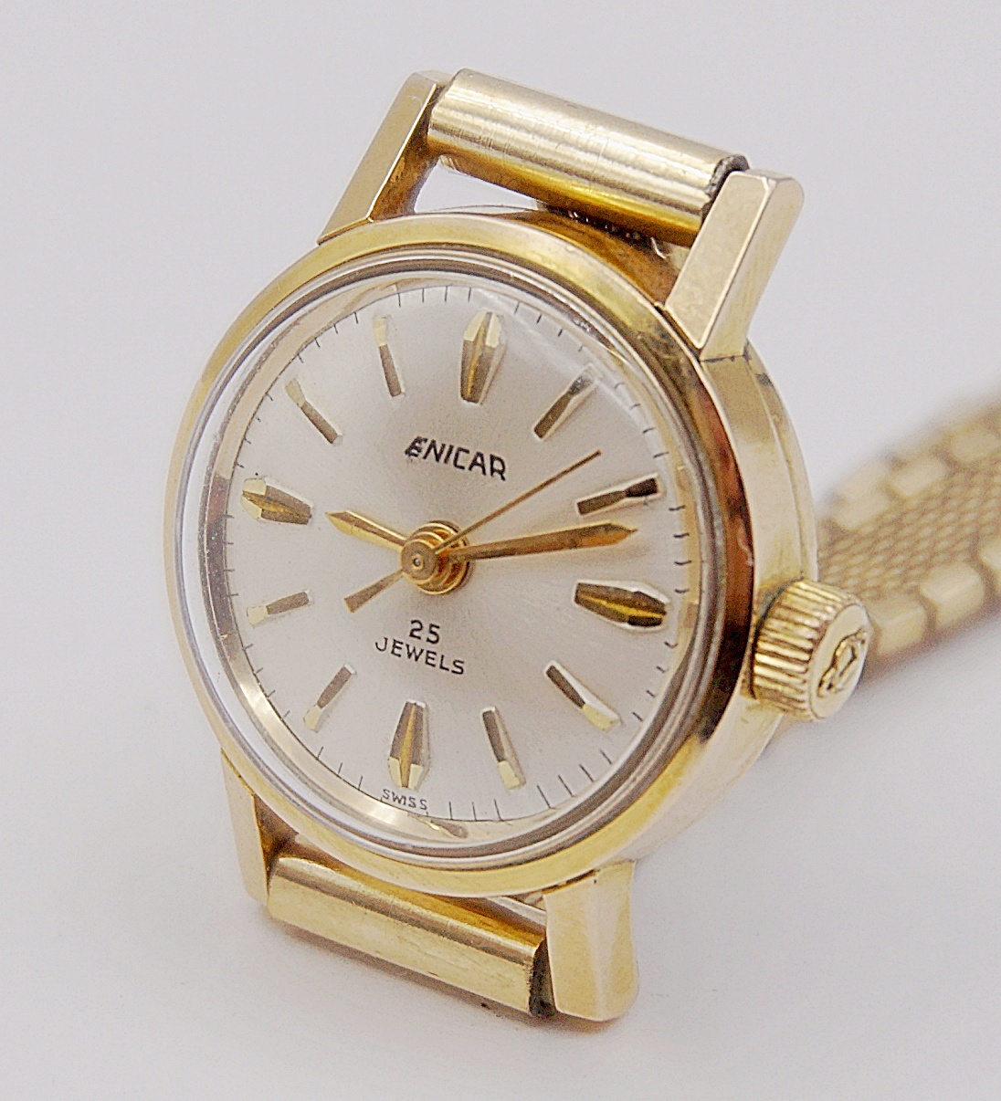 นาฬิกาเก่า ENICAR ไขลาน (สุภาพสตรี)