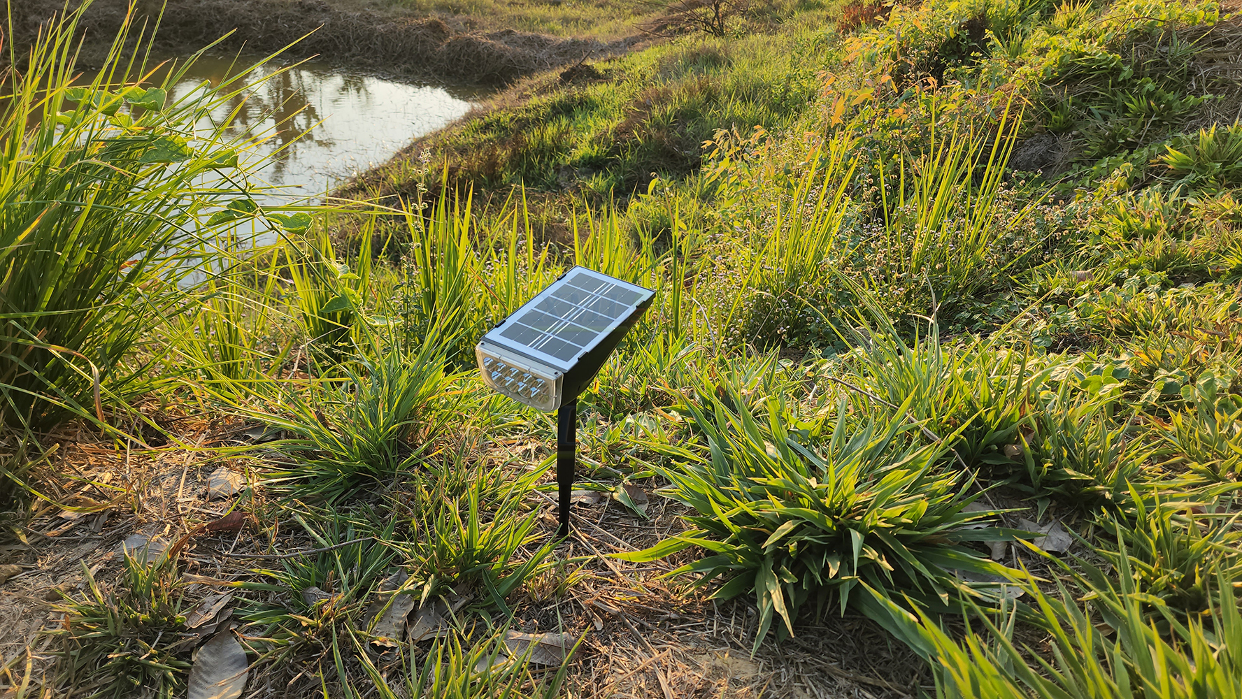 สปอร์ตไลท์ปักสนามโซล่าเซลล์ รุ่น SSL-001