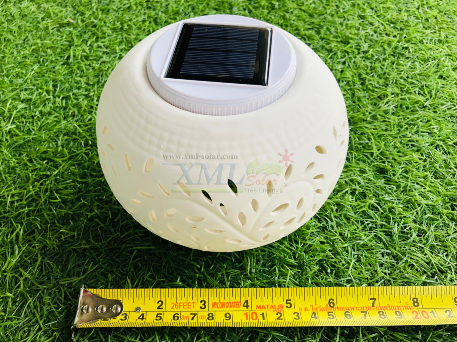 ไฟกระถางโซล่าเซลล์ ตกเเต่งตั้งโต๊ะ (แสง : ขาว , หลากสี)(ไซต์ใหญ่)