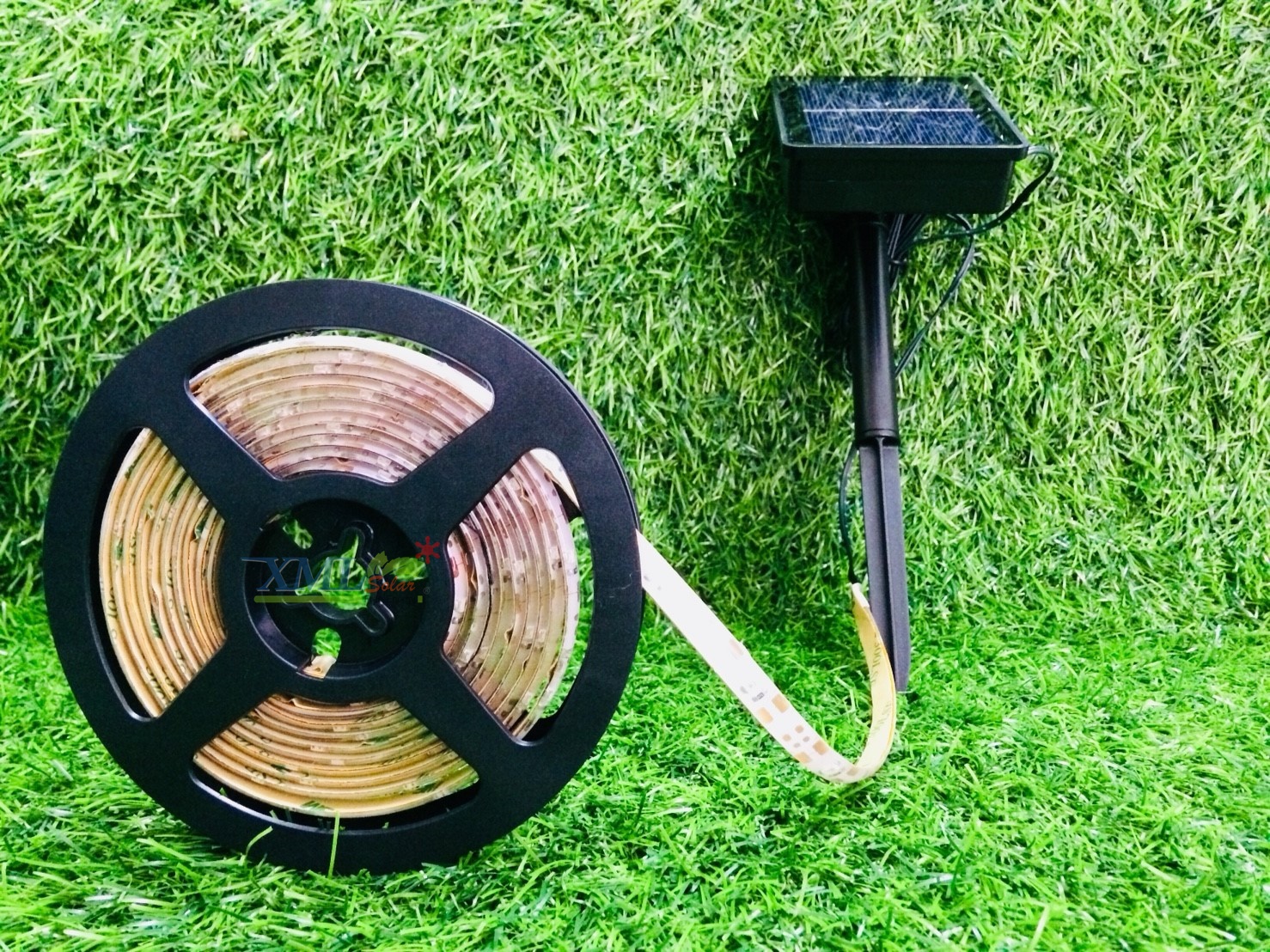 ไฟกระพริบโซล่าเซลล์ รุ่น 90 CHIP SMD LED (8 ฟังก์ชั่น) (เเสง : เหลืองวอมไวท์)