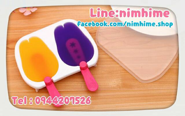 บล๊อคทำไอติม กระต่าย แบบแท่ง ไม้สีฟ้า