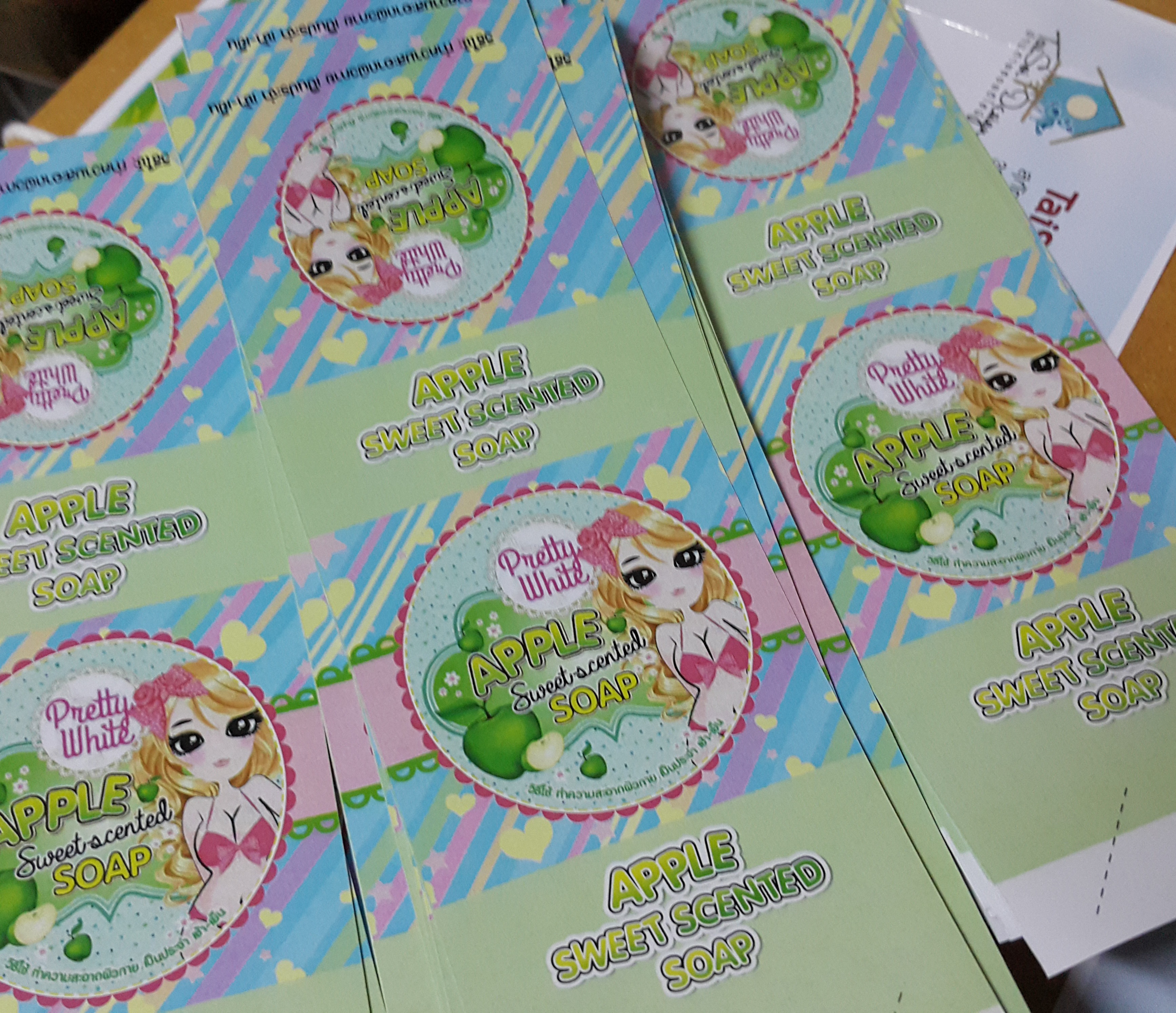 สายรัดสบู่ กระดาษอาร์ต