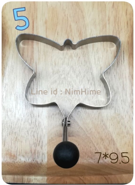 พิมพ์ไข่ดาว แพนเค้ก ลายผีเสื้อ