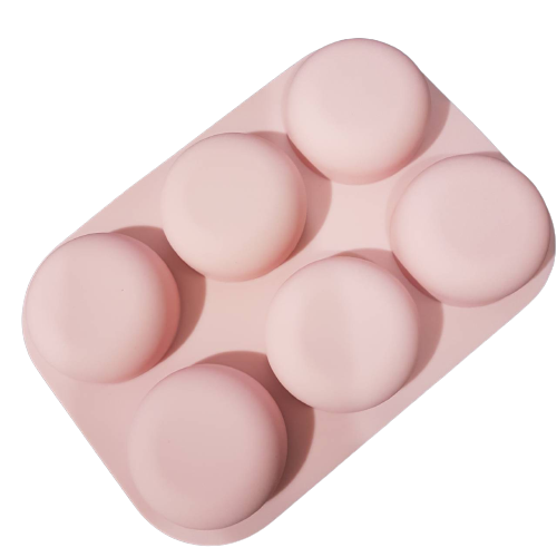 โมล(mold) แม่พิมพ์ซิลิโคน ทำวุ้น ขนม สบู่ งานdiy ทรงกลม 6 ช่อง (50 G.)