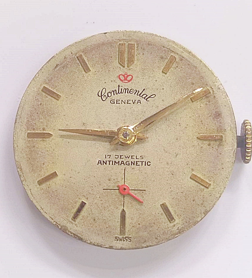 นาฬิกาเก่า CONTINENTAL ไขลานสองเข็มครึ่ง