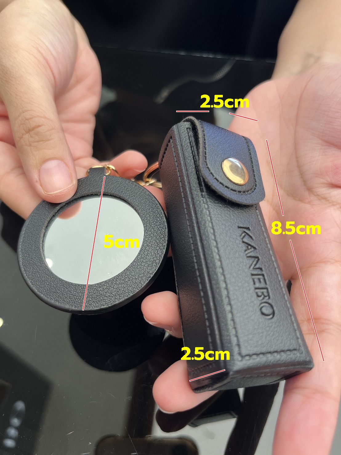 KANEBO Lipstick Case + Mirror Key Ring (พร้อมส่ง)