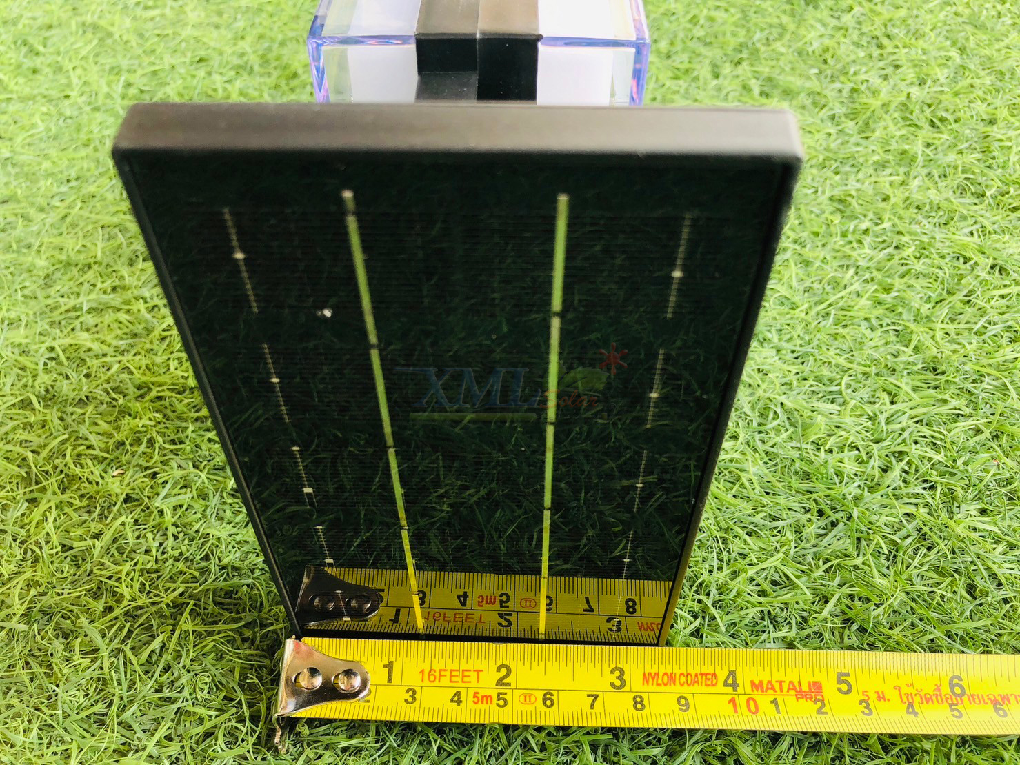 โคมไฟปักสนามโซล่าเซลล์ รุ่น MD-SSL03-S (แสง : เหลืองวอมไวท์)