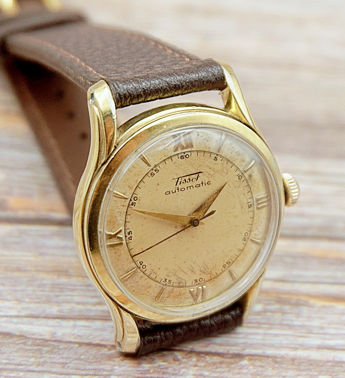 นาฬิกาเก่า TISSOT ออโตเมติกครึ่งรอบ