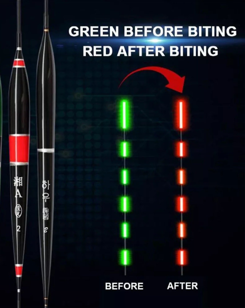 ทุ่นไฟชิงหลิว มีเซนเซอร์ เปลี่ยนสีไฟเมื่อทุ่่นจมน้ำ จากเขียวเป็น สีแดง มี 2 สี ดำ กับ ดำคาดแดง