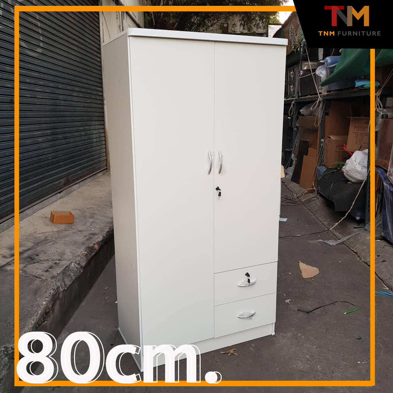 ตู้เสื้อผ้า 2บานเปิด 2ลิ้นชัก STANDARD Series (Wardrobe 2drawer series)