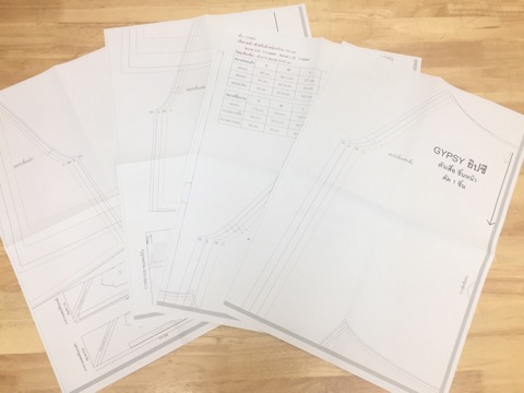 แพทเทิร์นเสื้อพร้อมวิธีทำ gypsy ยิปซี