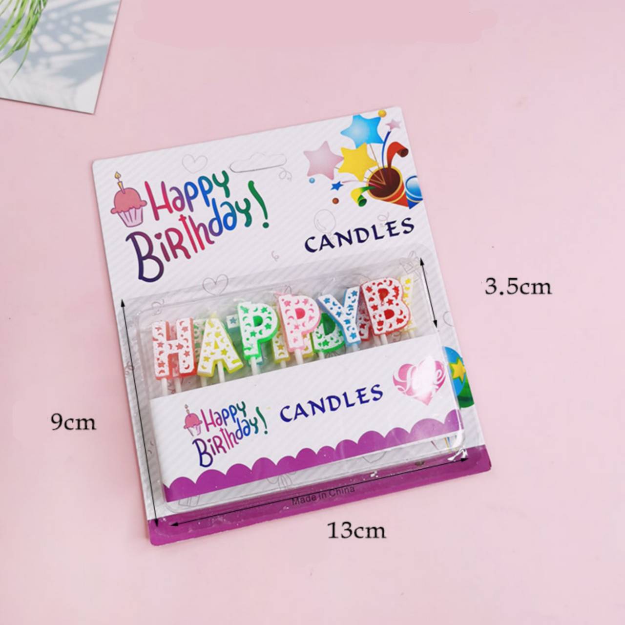 เทียนตกแต่งเค้ก เทียนวันเกิด Happy Birthday